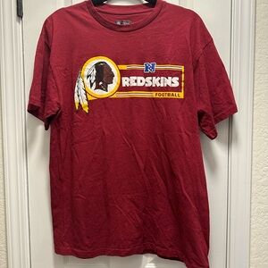 Vintage Washington Redskins NFL Team Apparel Graphic T-Shirt Maroon Men's Large